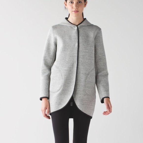 Lululemon City Bound Wrap Jacket Black/Grey - Picture 5 of 6